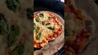 Pizza on Weber Kettle in the Snow!