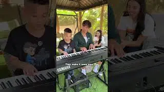 7 Year Old Plays Heart And Soul Beautifully On The Piano With @yoangelolo 💙 🎹 Jelijah Diaz #Piano