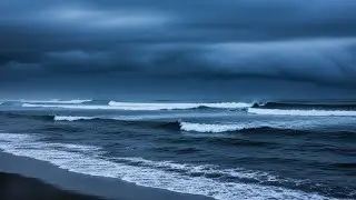 Dark Screen Ocean Waves | No Ads for Calm Breathing and Mental Ease with Gentle Ocean Motion