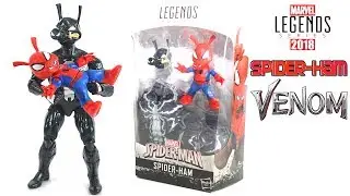 Marvel Legends Spider-Ham (Monster Venom BAF) Spider-Man Action Figure Unboxing/Toy Review