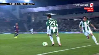 Jugadon de Fede Vico en el C&oacute;rdoba vs Barcelona 12-12-12 Ida de Copa del Rey