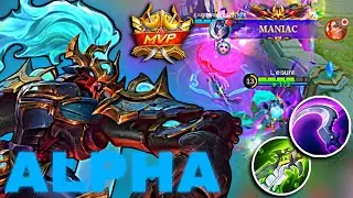 INSANE ALPHA!! 20 Kills JUNGLE META &ndash; Top 1 Global Build | MLBB