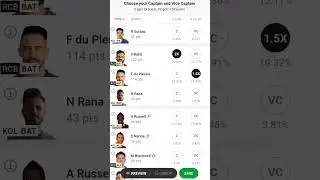 KOL vs RCB Dream11 Team IPL | KKR vs RCB Dream11 Team Today Match Prediction #viral