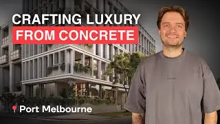Innovative Concrete Design of the building in Port Melbourne: CUUB x KENNON Showcase
