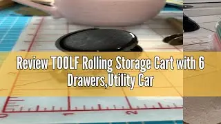 Review TOOLF Rolling Storage Cart with 6 Drawers,Utility Cart with Drawers and Wooden Tabletop,Stora
