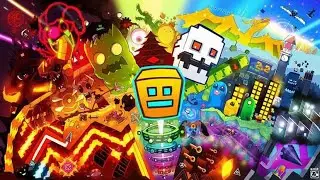 playing geometry dash