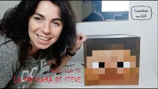 Compartiendo con Eva: Mascara Steve Minecraft