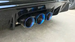 2024 Honda Civic Type R (FL5) PLM front pipe & CEES titanium exhaust, valve closed, cold start pt2