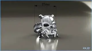 3D МОДЕЛЬ ЮВЕЛИРНОГО КОЛЬЦА СЫНЫ ЗЛОБЫ WARHAMMER 40к от JOKER-STUDIO #jokerstudio #3dмоделирование