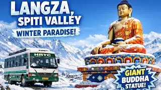 Ep.7 Delhi to Spiti Valley by Bus in December | Exploring Spiti Valley | Winter Spiti #spitivalley 