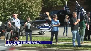 Sullivan Co. Sheriff attends Back the Blue Rally in Bristol, Tennessee