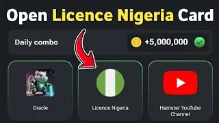 How to unlock Licence Nigeria card hamster kombat | Unlock daily combo card Licence Nigeria