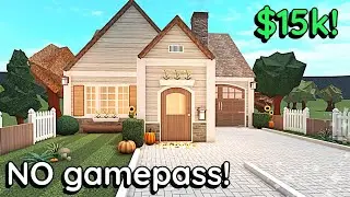 15k Bloxburg Autumn Cottage! *NO GAME PASS* House Build Tutorial: Exterior Part 1