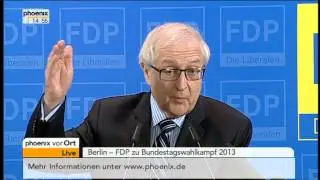 Philipp Rösler und Rainer Brüderle zum Bundestagswahlkampf 2013 - VOR ORT vom 21.01.2013