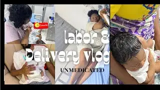 UNMEDICATED &RAW LABOR AND DELIVERY VLOG @39weeks :#post delivery #labour and delivery