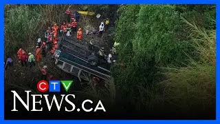 At least 51 people dead after bus crash in Guatemala