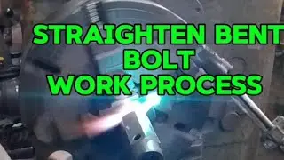 how to straighten bent bolt #plslikesubscribe #machineworks #lathmachine @RonaldVidad-wi2ky