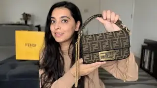 UNBOXING: FENDI MINI BAGUETTE FF JACQUARD CANVAS / FABRIC BAG