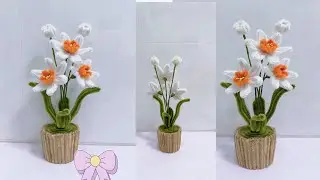 Hoa thuỷ tiên kẽm nhung đơn giản/hoa kẽm nhung