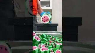 Watermelon Candy Cutting ASMR 🍉 Mesmerizing Art & Relaxing Sounds!