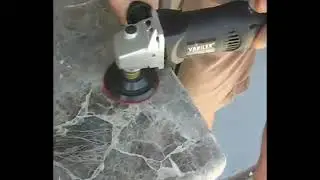 Polishing a Granite Countertop DRY!