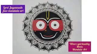 Lord Jagannath Mandala Art | Spiritual Drawing with Divine Meaning #mandalaart 