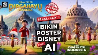 HANYA SEKALI KLIK ! CARA MUDAH MEMBUAT POSTER DISNEY PAKAI AI HASIL DETAIL & REALISTIS PAKAI BING AI