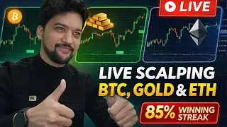 🔴 LIVE Scalping Now! BTC, GOLD & ETH | 85% Win Rate Strategy 🔥 by Aqeel Online | 23-Jan-2026