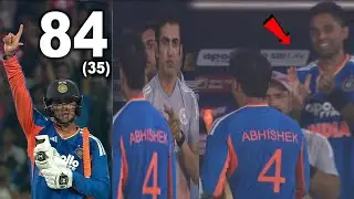 Abhishek Sharma 84 Runs in 35 Balls Today vs Nz in 1st T20 | Ind vs Nz 1st T20 Match 