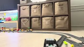 [The lego city news] First person view lego train #lego #legocity #legotrain #train # #kidstoys