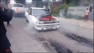 Engine blows up during burn out