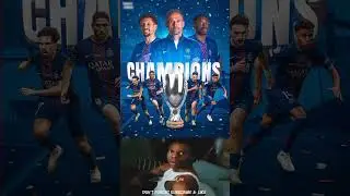 SUPER CUP CHAMPIONS 💪😎 #psg #supercup #tottenham