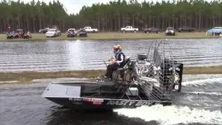 Airboat Racing at Hog Waller Mud Bog March 2016