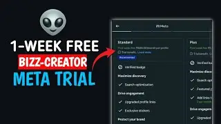  1 Week Free Bizz-Creator Meta Trial | Get Free Blue Tick on Instagram New Method | #h4van #viral 