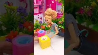 Satisfying With Unboxing Barbie Princess Garden Toy, ASMR Video #shorts