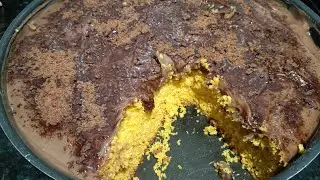 Bolo de cenoura com cobertura de ovomaltine 🥕🍰