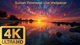 Sunset Time-lapse 4K Wallpaper Loop 3 Hour Live Background #4k #livewallpaper #background