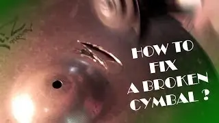 How to Fix a Broken cymbal INSIDE CRACKED