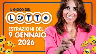 Estrazione in diretta del Gioco del Lotto e del Simbolotto di venerd&igrave; 9 Gennaio 2026
