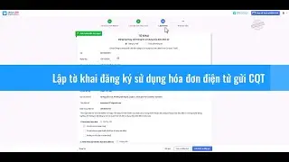 | MISA meInvoice - Lập tờ khai đăng ký sử dụng hóa đơn điện tử gửi CQT