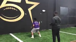 🏈Defensive Line Quick Hand & Eye Drill | www.bigdawgfootball.com