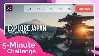 Design a Website Landing Page &ndash; Adobe XD 5-Minute Challenge