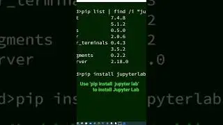 Use &lsquo;pip install  jupyter lab&rsquo; to install Jupyter Lab