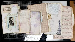 #roxysweeklychallenge  - Wk 15 - Book Page File Folder Journal Spots [Tutorial]