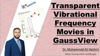 Tutorial 32 | Save Transparent Vibrational Frequency Movies in GaussView (with EZGIF) | Dr MA Hashmi
