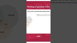 Tips for picking your hypnosis niche #hypnosiscourse #hypnosisbusiness #shorts
