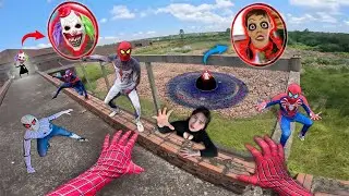 7 SPIDERMAN Vs SMILING WOMAN REAL LIFE ESCAPE 38.0 (Horror Parkour Pov Short) | Epic POV