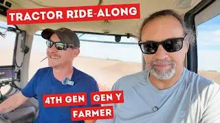 TRACTOR RIDE ALONG &bull; 4th Gen Millennial Farmer Reveals What Worries Him Everyday 