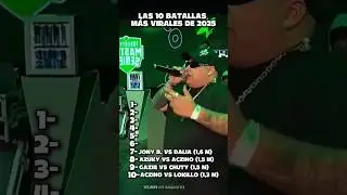 LAS 10 BATALLAS M&Aacute;S VIRALES DEL 2025 #freestyle#rap#fms#mexico#espa&ntilde;a#viral#batallasderap#colombia