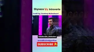 Shyness vs Introvert #motivation #inspiration #reels #sandeep #trending #video #youtube #life